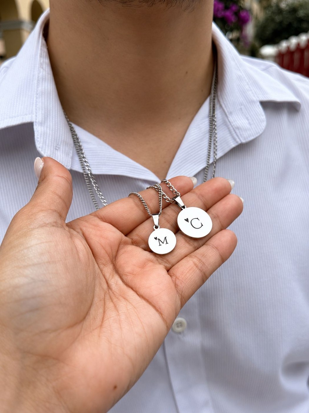 Collar Circle plateado