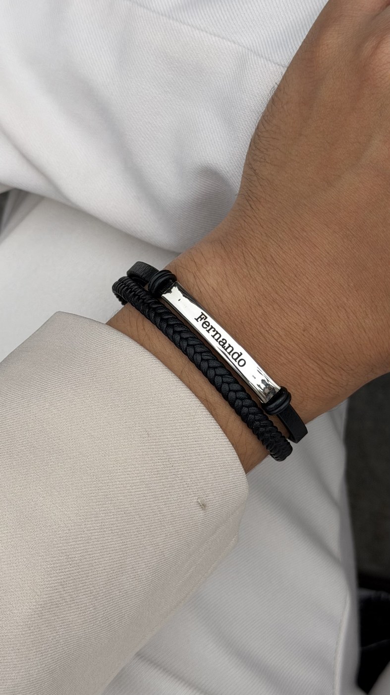 Set Para Él Cruz Clásica — pulsera