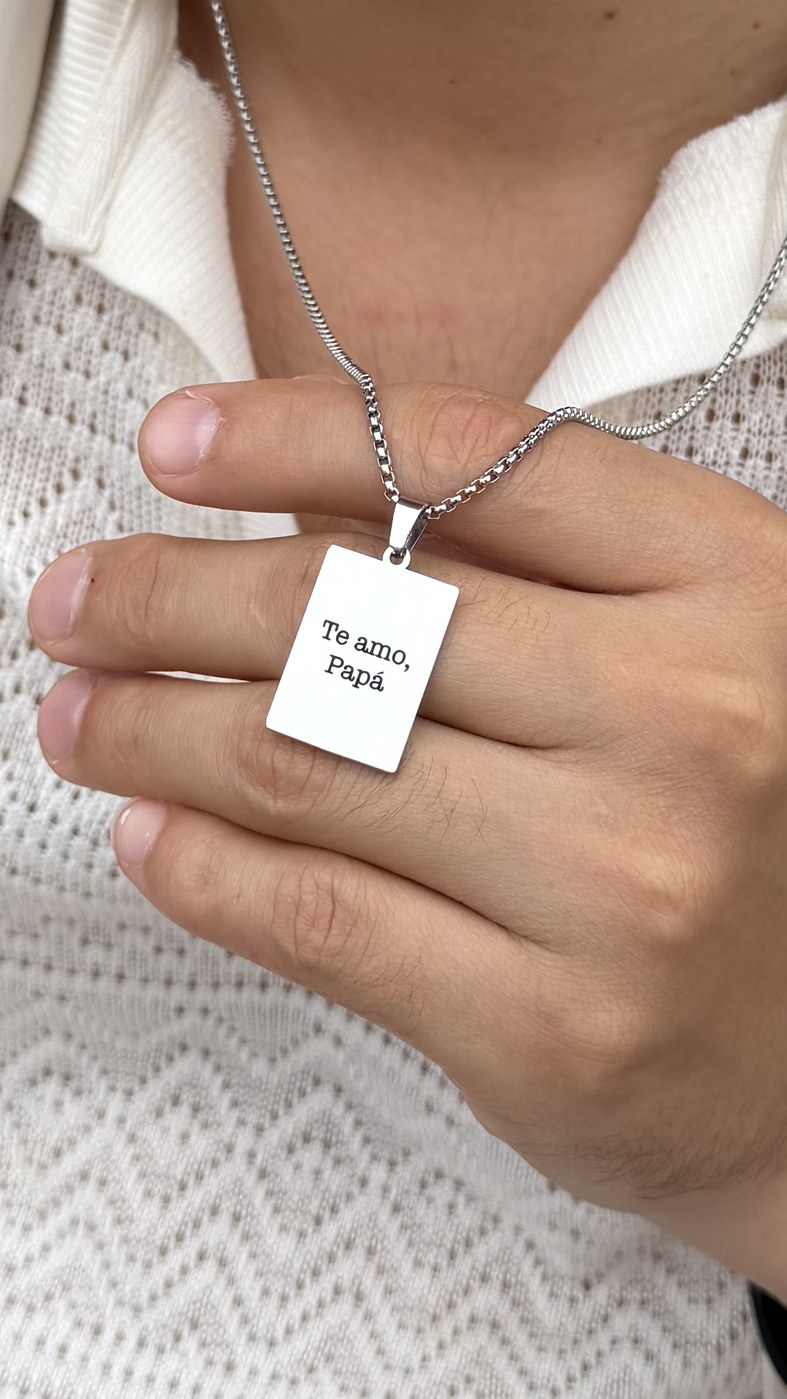 Set Para Él Te Amo Papá — collar