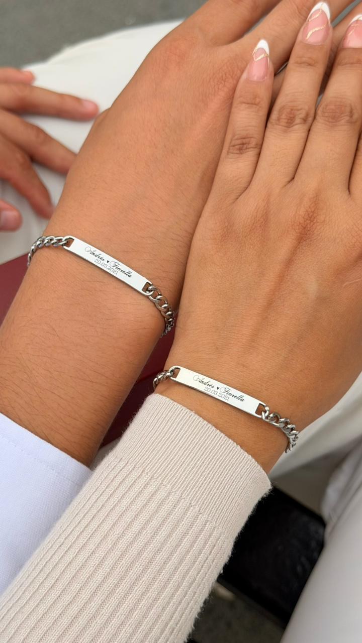 Pulsera Chains plateada