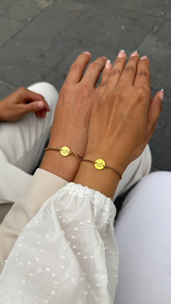 Pulsera Initials plateada