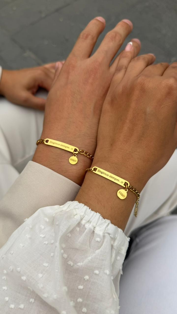 Pulsera Love Circle plateada